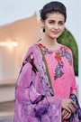 Brink Pink Embroidered Cotton Jacquard Designer Salwar Suit